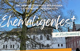 Am 02. September findet ab 18.00 Uhr unser Ehemaligenfest im Kloster-Innenhof statt.